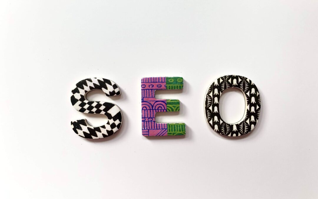 image of block letters spelling SEO to represent naming images for SEO