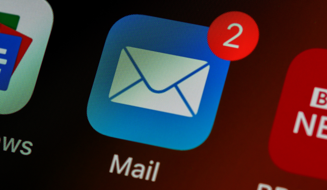 email icon shown on smartphone screen to represent blog feed or newsletter being received.