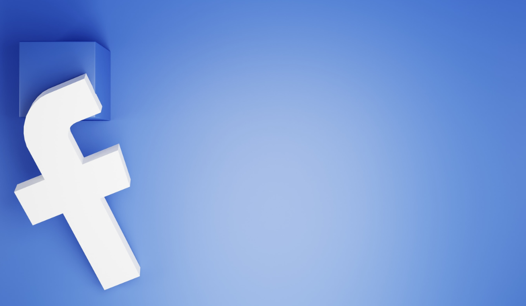 The Facebook "F" icon on the signature blue background to illustrate using Facebook for book marketing.