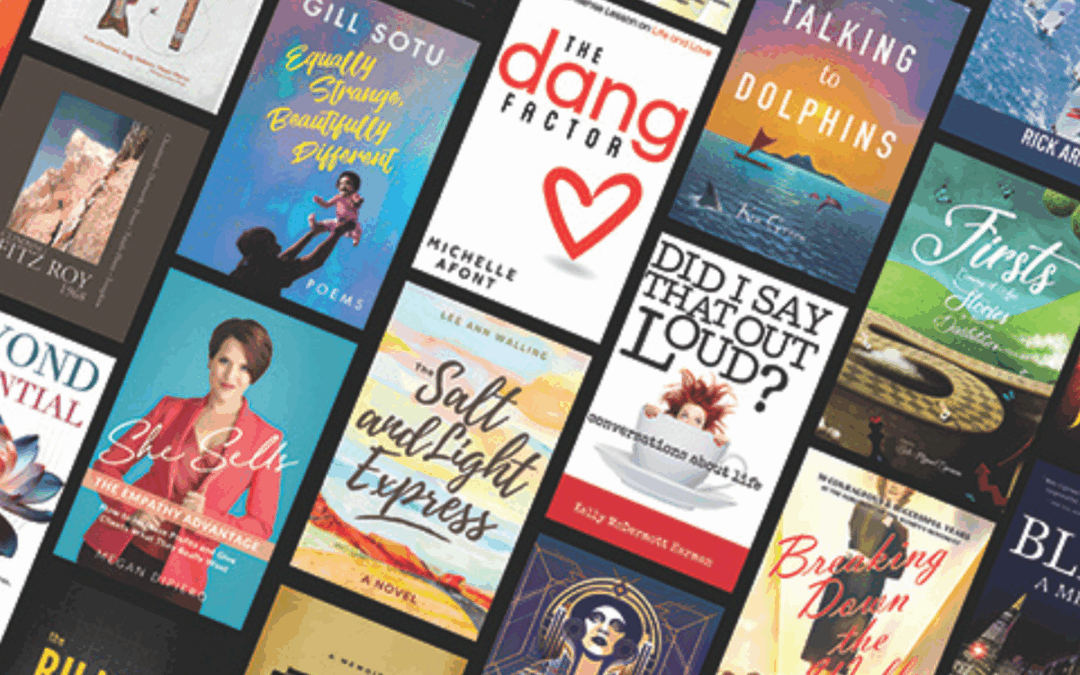 Graphic of book covers designed by Monkey C Media to illustrate that a quality book cover is essential to its success.